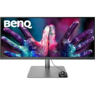 Monitor Benq DesignVue PD3420Q 9H.LJHLB.QPE, 34", 3440x1440 (UWQHD), 60Hz, 21:9, IPS, 5 ms, USB-C, Czarno-stalowy | Sklep ITnes.