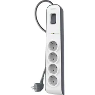 Listwa antyprzepięciowa Belkin BSV400VF2M - 2 m, 4 gniazda, Biała, Szara - BSV400VF2M | Sklep ITnes.pl - IT for BUSINESS