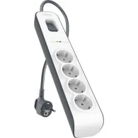 Listwa antyprzepięciowa Belkin BSV400VF2M - 2 m, 4 gniazda, Biała, Szara - BSV400VF2M | Sklep ITnes.pl - IT for BUSINESS