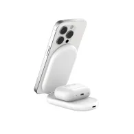 Ładowarka indukcyjna Belkin BoostCharge 2-in-1 Magnetic Foldable Wireless Charger with Qi2 15W WIZ028VFWH - Biała