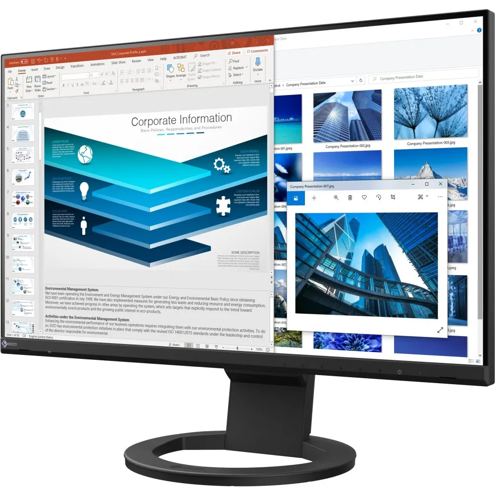 Monitor EIZO FlexScan EV2480-BK - 23,8"/1920x1080 (Full HD)/IPS/5 ms/Czarne - zdjęcie