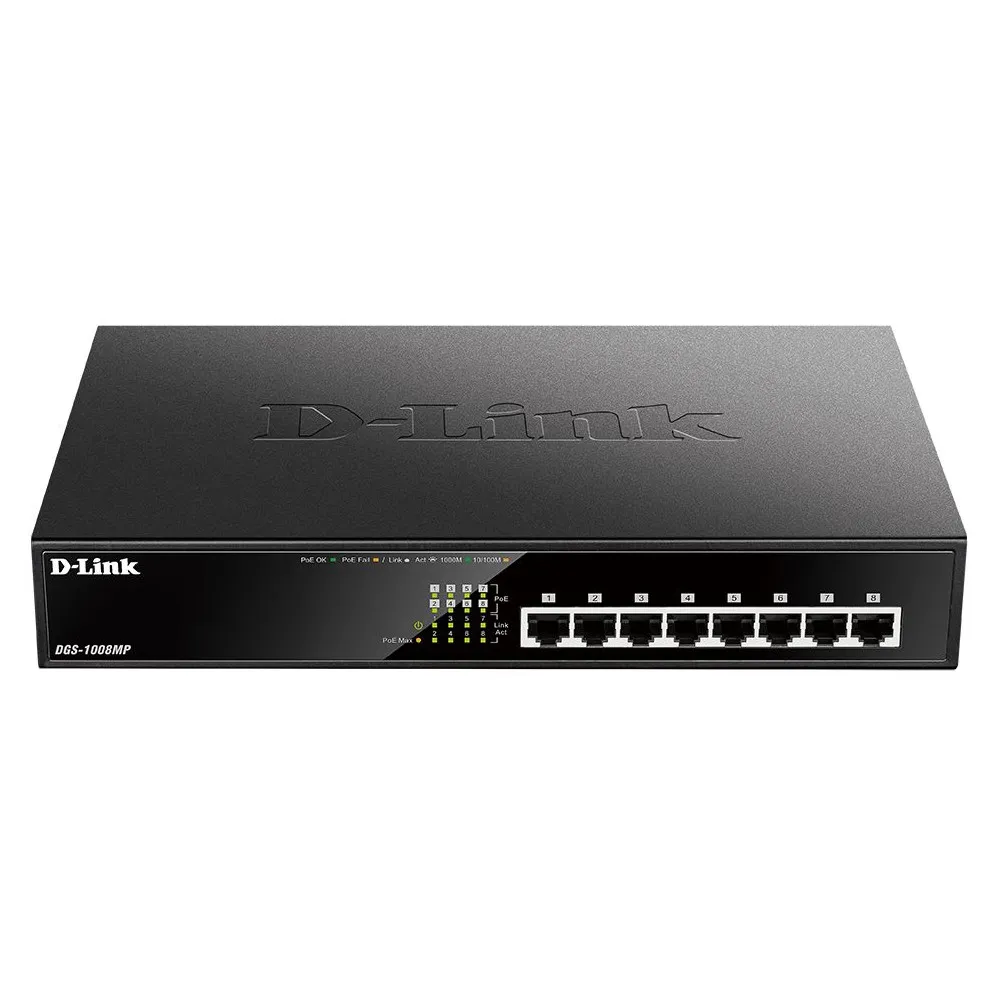 Switch niezarządzalny D-Link DGS-1008MP, 8x 10|100|1000Mbps, POE+ 125W | Sklep ITnes.pl, IT for BUSINESS Switch niezarządzalny D-Link DGS-1008MP, 8x 10|100|1000Mbps, POE+ 125W | Sklep ITnes.pl, IT for BUSINESS