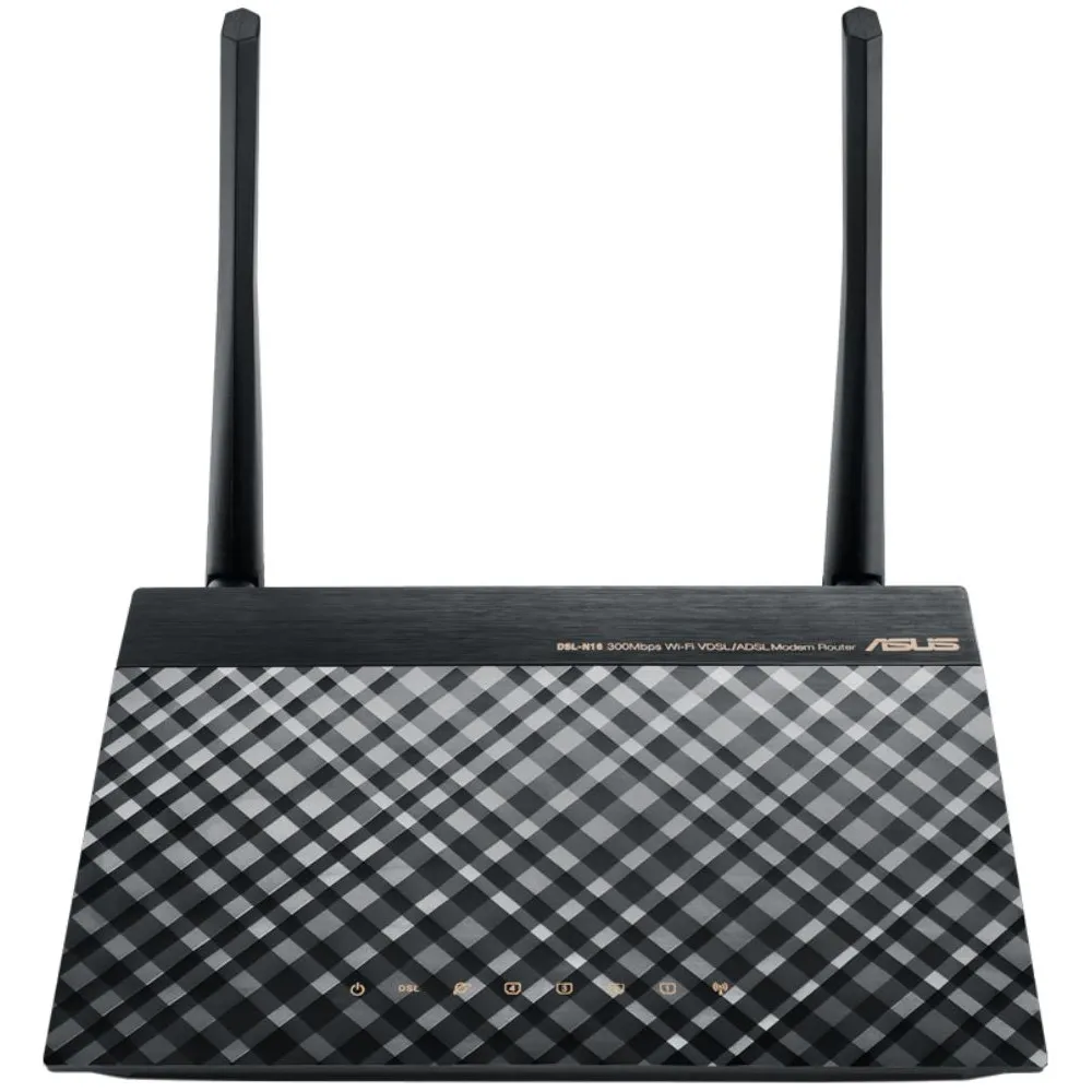 Router Wi-Fi ASUS DSL-N16, ADSL2, 2+, N300, 4x 100Mbps LAN, 1x RJ11 | Sklep ITnes.pl, IT for BUSINESS