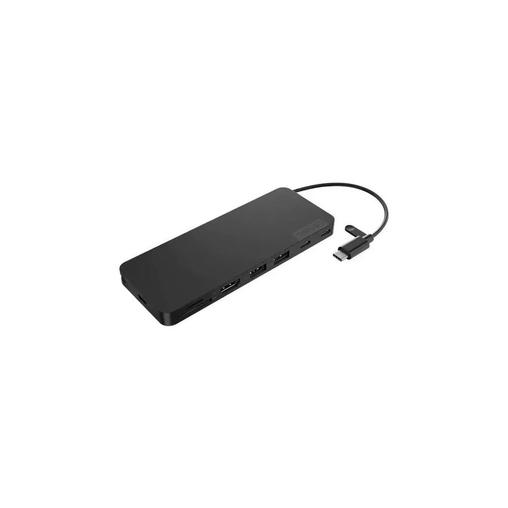 Stacja dokująca Lenovo USB-C Slim Travel Dock 4X11N40212 - 1 x USB-C PD 65W, 2x USB-A, 2x USB-C 3.2 Gen2, 1 x HDMI, SD, microSD