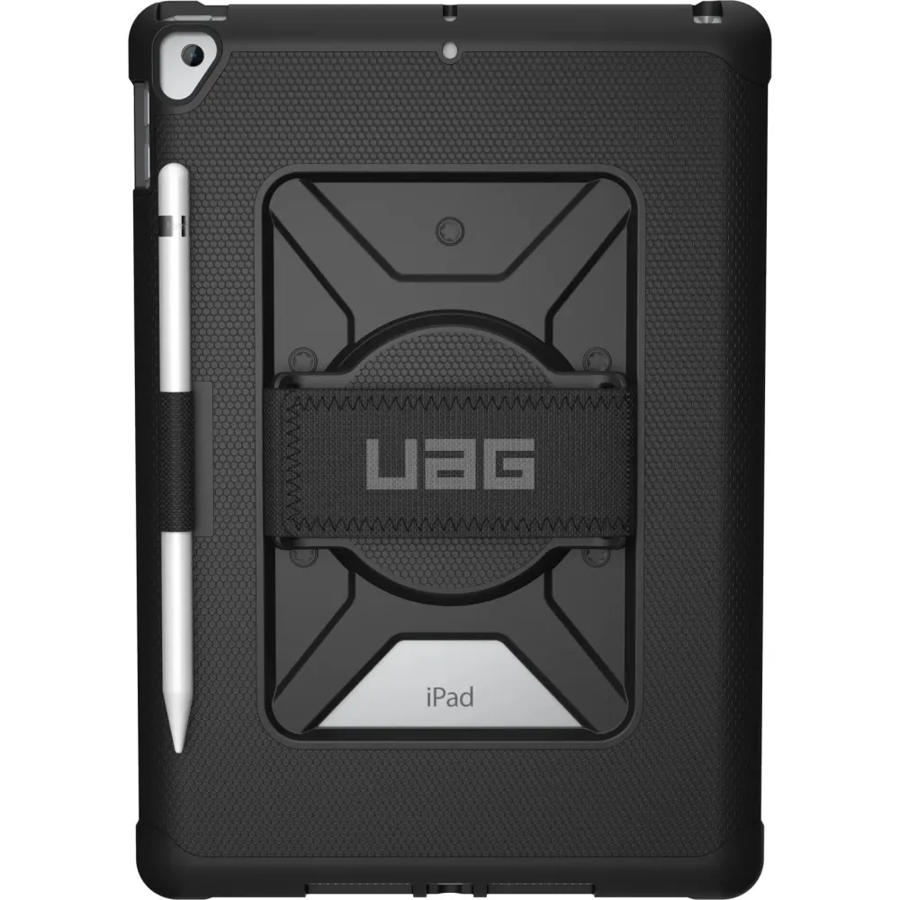 Etui na tablet UAG Hand Strap 12191LB14040 do iPad 10.2 (od 7. do 9. gen.), Czarne | Sklep ITnes.pl, IT for BUSINESS