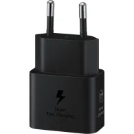 Ładowarka sieciowa Samsung USB-C 25W Fast Charge EP-T2510 EP-T2510XBEGEU - Brak kabla, Czarna