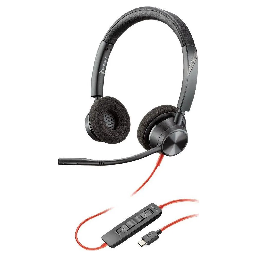 Słuchawki nauszne Plantronics/Poly Blackwire 3320 USB-C 213935-01 - Czarne | Sklep ITnes.pl - IT for BUSINESS