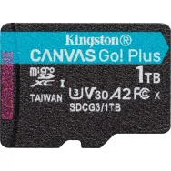 Karta pamięci Kingston microSD 1TB Canvas Go Plus 170/90MB/s SDCG3/1TBSP - UHS-I, U3, V30, A2