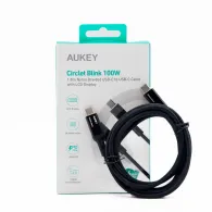 Kabel AUKEY USB-C do USB-C CB-MCC102, PD 100W, 1,8 m, Czarny | Sklep ITnes.pl, IT for BUSINESS