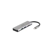 Replikator portów D-Link 5in1 USB-C DUB-M530 - 2x USB-A 3.0, HDMI 1.4, czytnik microSD i SD