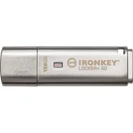 Pendrive Kingston IronKey Locker+ 50 128 GB IKLP50/128GB - Kolor srebrny | Sklep ITnes.pl - IT for BUSINESS