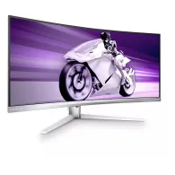 Monitor Philips 34M2C8600/00, 34", 3440x1440 (UWQHD), 100Hz, 21:9, zakrzywiony, QD OLED, HDR, 0,1 ms, USB-C, Biały | Sklep ITnes