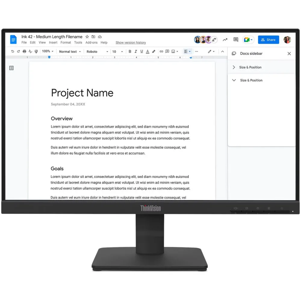Monitor Lenovo ThinkVision S22-4e 64CBKAT6EU - zdjęcie poglądowe 8