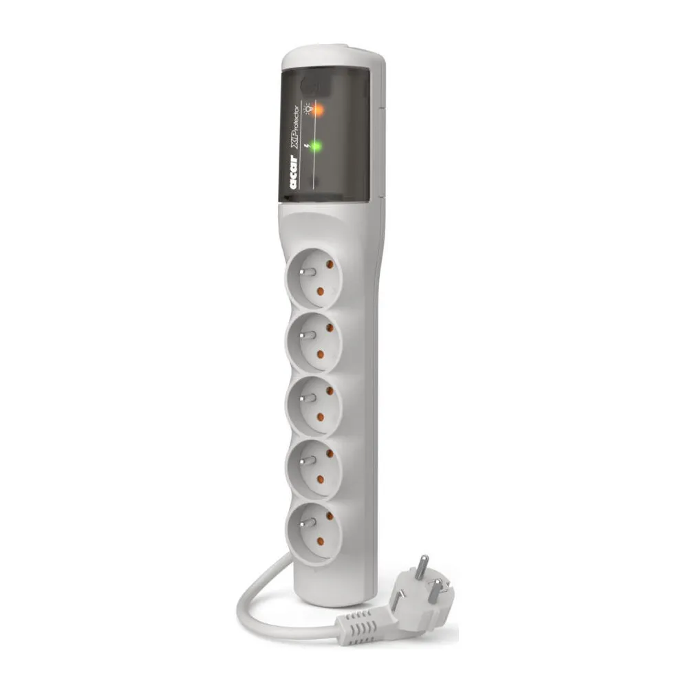 Listwa antyprzepięciowa Acar XP Standard W0227- 5 gniazd/1,5 m/Szara | Sklep ITnes.pl - IT for BUSINESS
