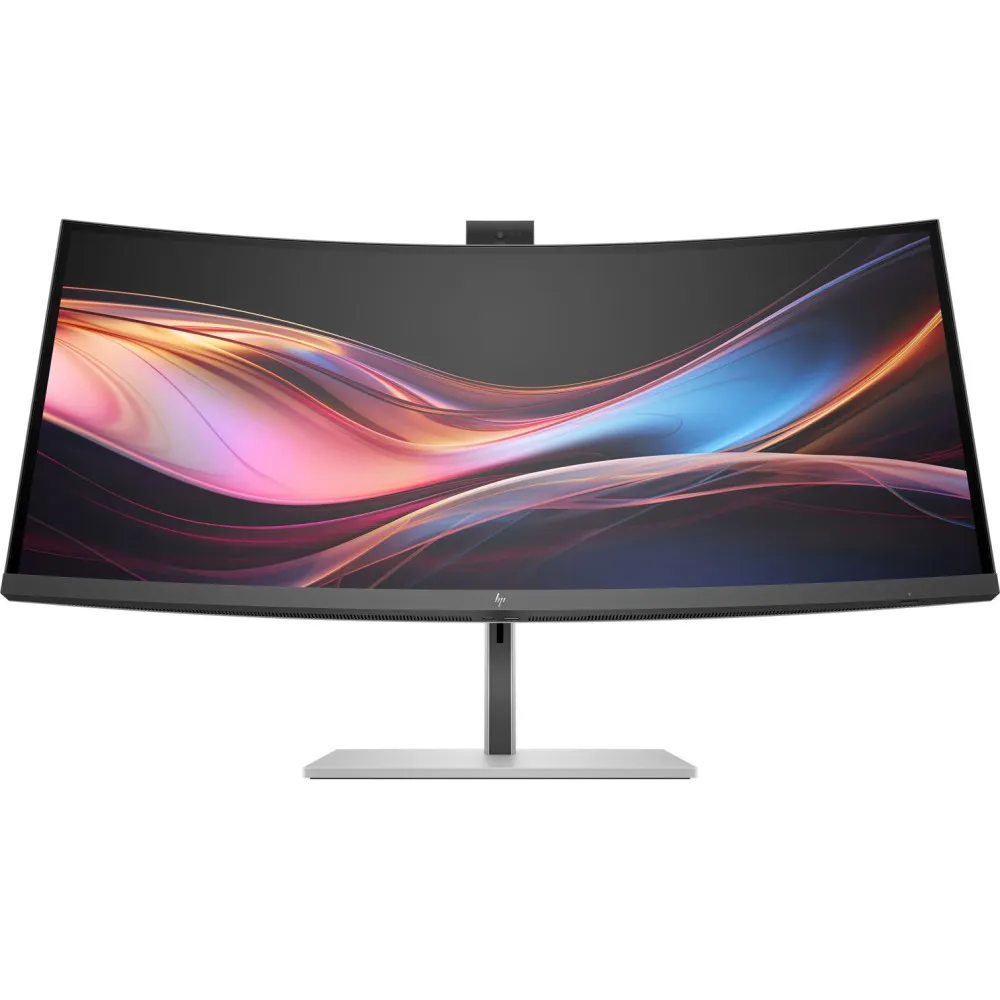 Monitor HP S7 Pro 734pm 8K157A5, 34", 3440x1440 (UWQHD), 120Hz, 21:9, zakrzywiony, IPS, HDR, 5 ms, kamera, Czarno-srebrny | Skle