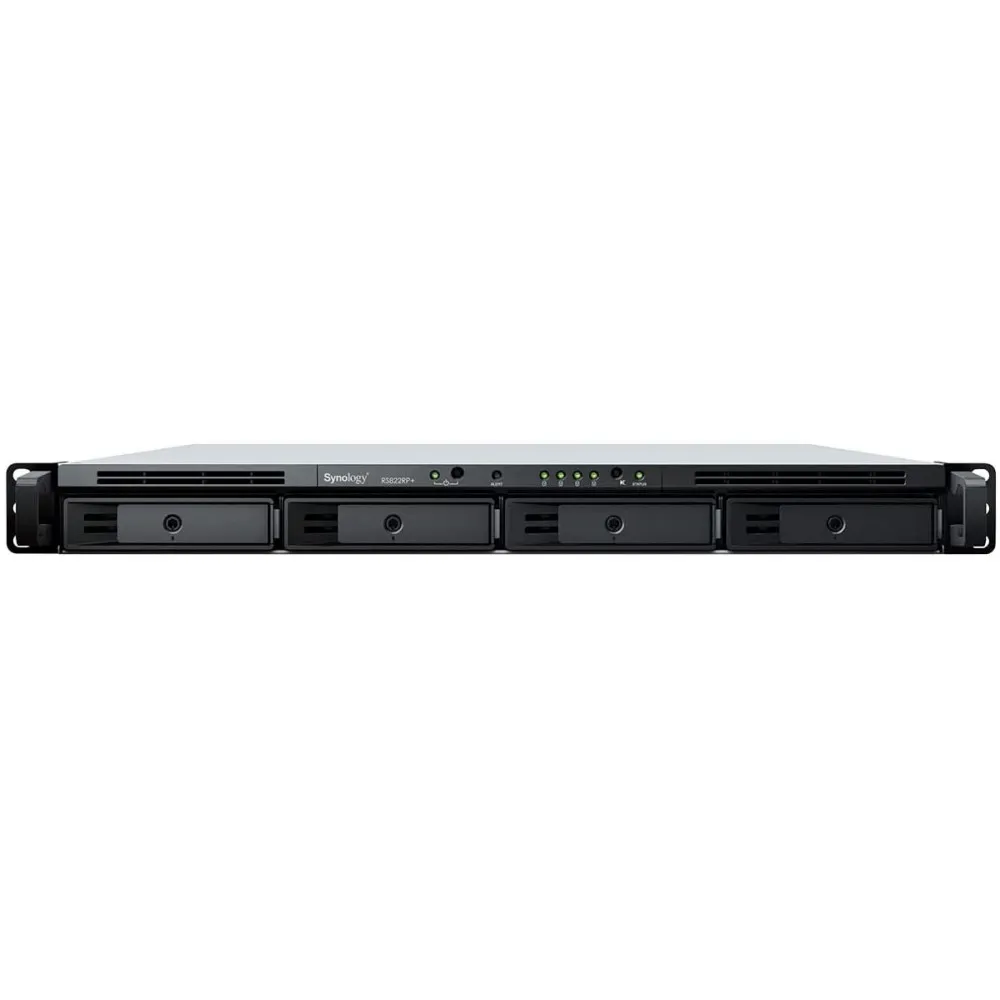 Serwer NAS Synology RackStation RS822RP+ - Rack (1U)/AMD Ryzen V1500B/2 GB RAM/4 wnęki/hot-swap/3 lata Carry-in - zdjęcie