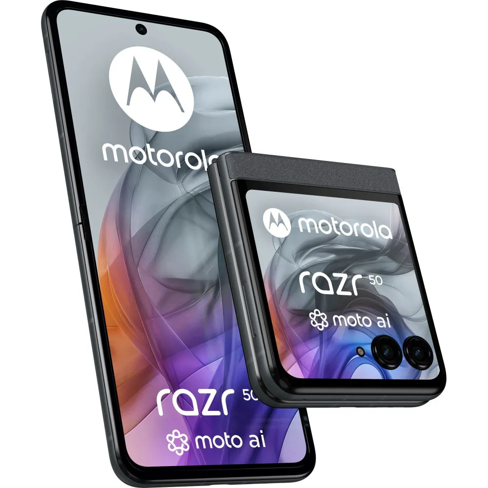Smartfon Motorola Razr 50 PB200012PL, Dimensity 7300X, 6,9" 2640x1080, 256GB, 8GB, 5G, Szary, 50+32Mpix, Android, 2 lata Carry-i
