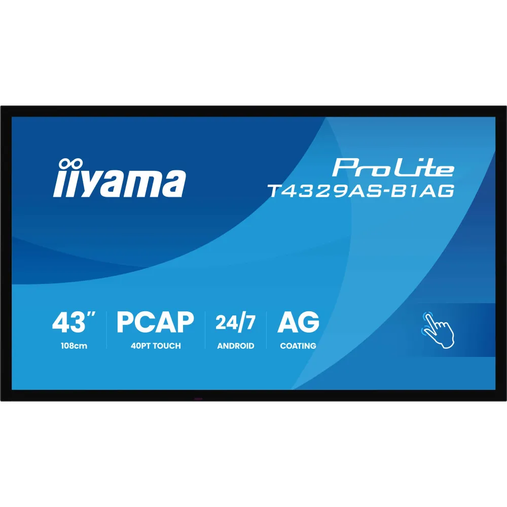 Monitor iiyama ProLite T4329AS-B1AG, 42,5", 3840x2160 (4K), VA, 6,5 ms, MT, Czarny | Sklep ITnes.pl, IT for BUSINESS