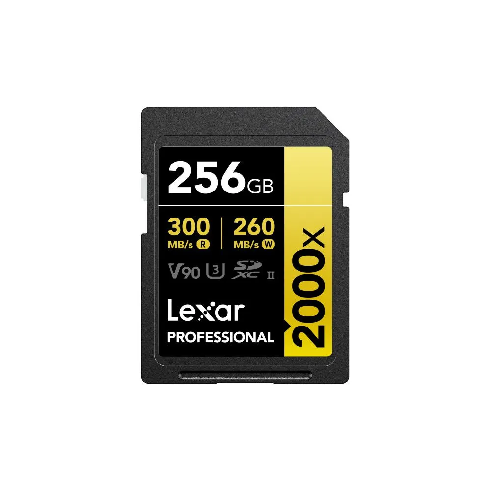 Karta pamięci Lexar SDXC 256 GB Professional 2000x LSD2000256G-BNNNG - UHS-II, 300MB|s|260MB|s, C10, V90, U3 Karta pamięci Lexar SDXC 256 GB Professional 2000x LSD2000256G-BNNNG - UHS-II, 300MB|s|260MB|s, C10, V90, U3