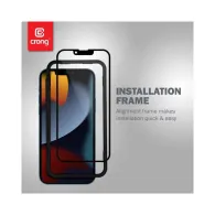 Szkło hartowane Crong Anti-Bacterial 3D Armour Glass CRG-AB3DAG-IP13P - do iPhone 16e|iPhone 14|iPhone 13|iPhone 13 Pro