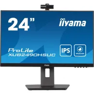 Monitor iiyama ProLite XUB2490HSUC-B5, 23,8", 1920x1080 (FHD), 60Hz, IPS, 4 ms, pivot, kamera, Czarny | Sklep ITnes.pl, IT for B