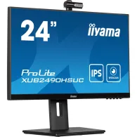 Monitor iiyama ProLite XUB2490HSUC-B5, 23,8", 1920x1080 (FHD), 60Hz, IPS, 4 ms, pivot, kamera, Czarny | Sklep ITnes.pl, IT for B