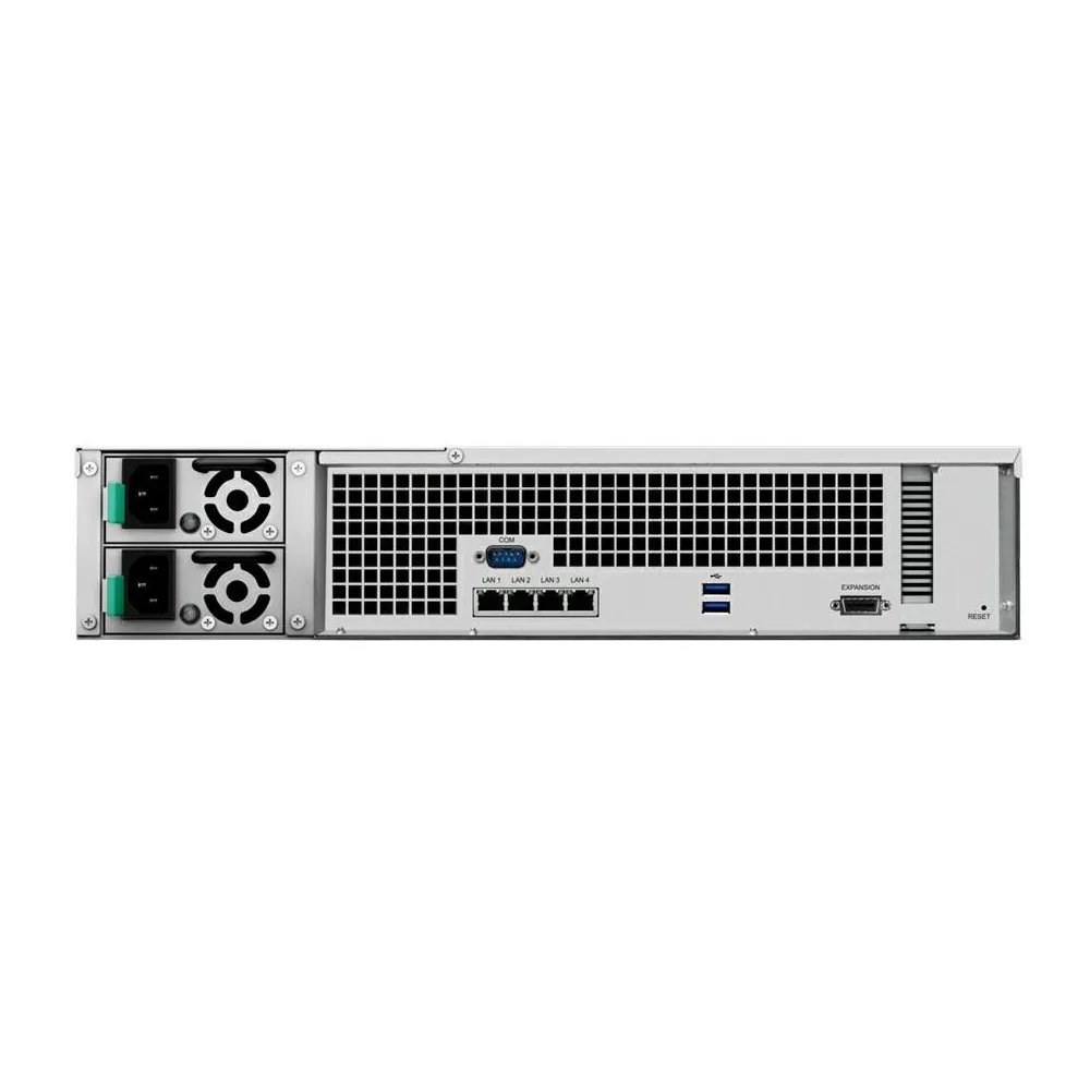 Serwer NAS Synology Rack Plus RS2418RP+ - Rack (2U)/Intel Atom C3538/4 GB RAM/12 wnęk/hot-swap/3 lata Carry-in - zdjęcie