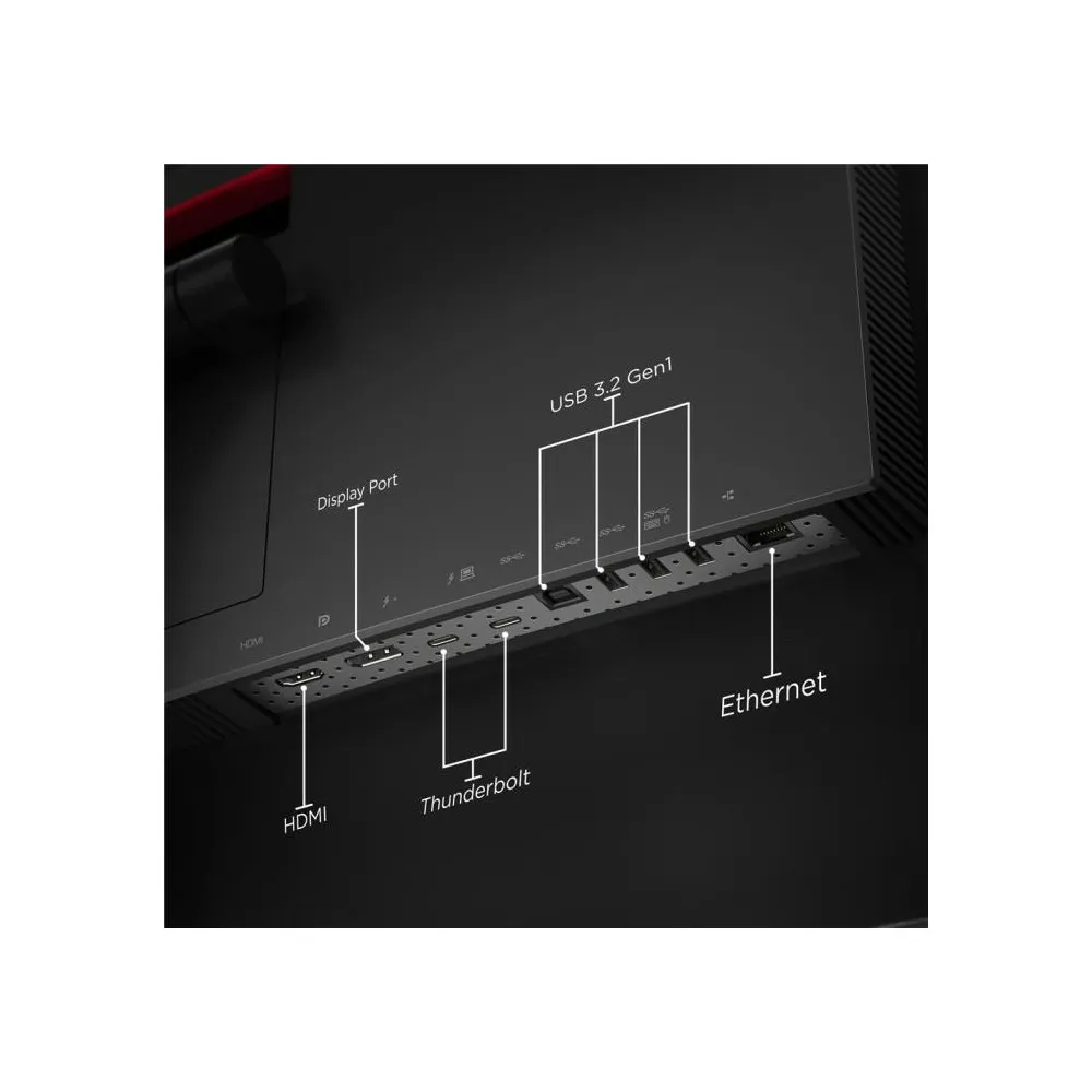 Zdjęcie produktu Monitor Lenovo ThinkVision P40w-20 62DDGAT6EU - 39,7"/5120x2160 (UW5K)/75Hz/21:9/zakrzywiony/IPS/6,000 ms/kamera/USB-C/Czarny