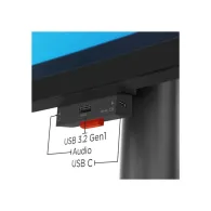 Monitor Lenovo ThinkVision P40w-20 62DDGAT6EU, 39,7", 5120x2160 (UW5K), 75Hz, 21:9, zakrzywiony, IPS, 6,000 ms, kamera, USB-C, C