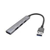 Hub i-tec USB 3.0 1x USB 3.0 3x USB 2.0 U3HUBMETALMINI4, Kolor srebrny, Czarna | Sklep ITnes.pl, IT for BUSINESS