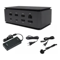 Stacja dokująca i-tec USB4 Dual 4K HDMI DP 80 W + zasilacz 112 W USB4DUALDOCK100W, Czarna | Sklep ITnes.pl, IT for BUSINESS