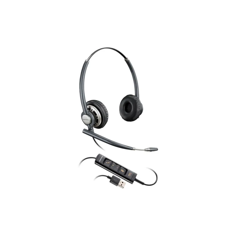 Zestaw słuchawkowy Poly EncorePro 725 USB-A Stereo Headset TAA 783M6AA - Czarny