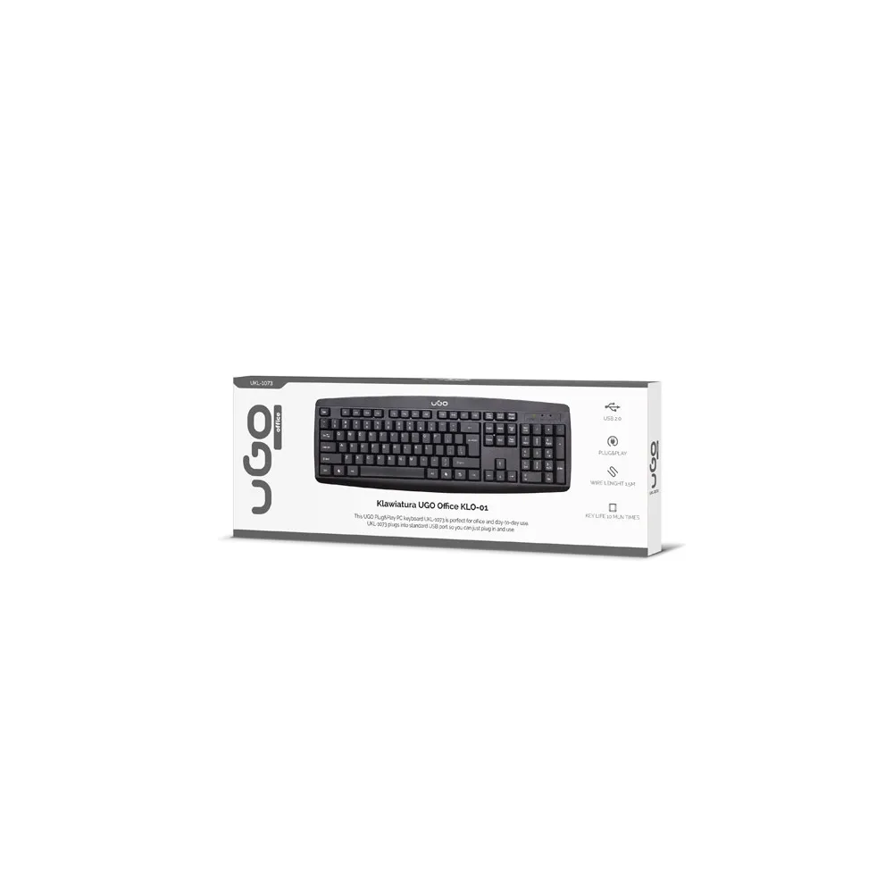 uGo UKL-1073 KLAWIATURA USB uGo KL0-01 US 1,4M CZARNA | Sklep ITnes.pl - IT for BUSINESS uGo UKL-1073 KLAWIATURA USB uGo KL0-01 US 1,4M CZARNA | Sklep ITnes.pl - IT for BUSINESS