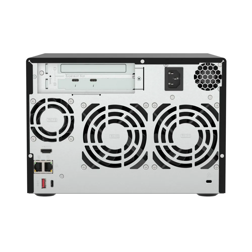Zdjęcie produktu Serwer NAS QNAP Tower TVS-H674T-I5-0F4X - Tower/Intel Core i5-12400/64 GB RAM/84 TB/6 wnęk/3 lata Carry-in