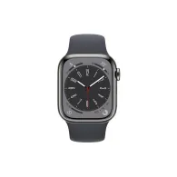 Smartwatch Apple Watch Series 8 45mm GPS + Cellular stal nierdz. mocny grafit z paskiem sport. w kolorze północy - MNKU3WB/A | S
