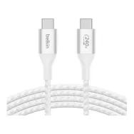 Kabel Belkin BoostCharge USB-C do USB-C Cable 240W CAB015BT2MWH, 1m, Biały | Sklep ITnes.pl, IT for BUSINESS