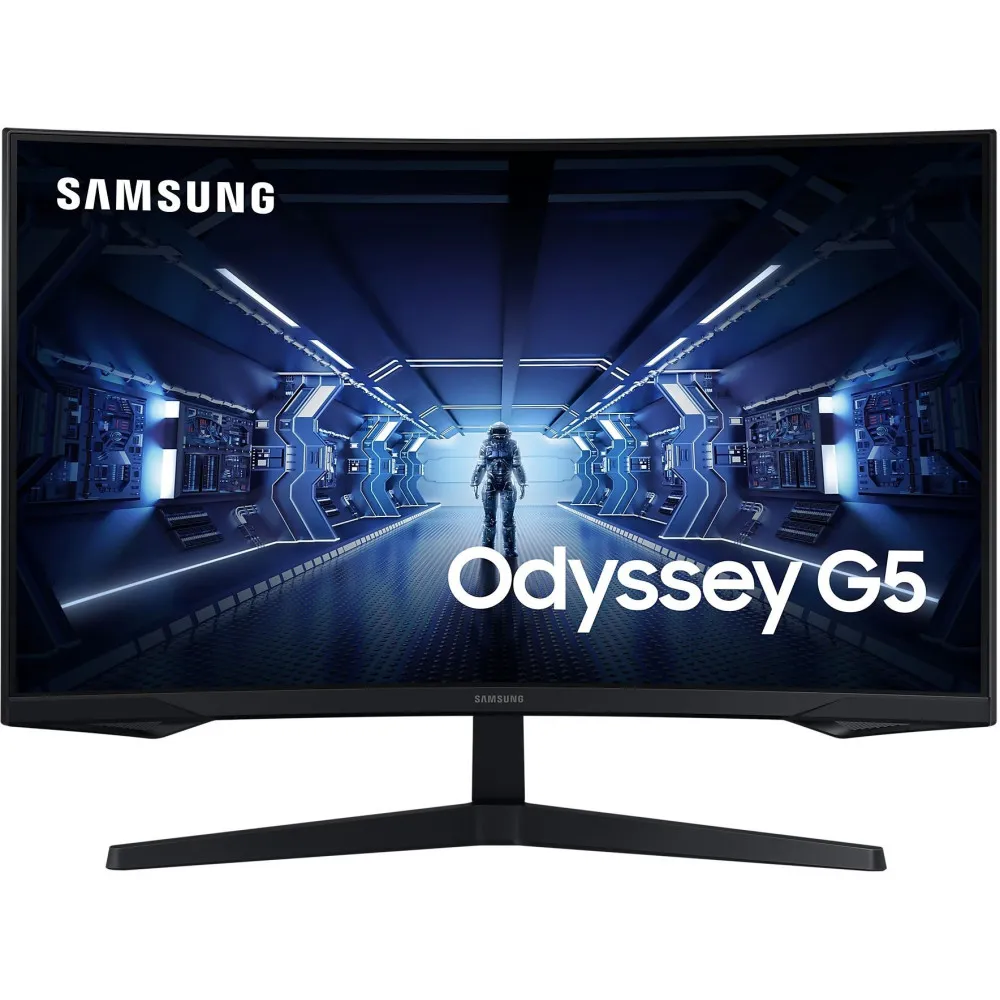 Monitor Samsung Odyssey G5 LC32G55TQBUXEN, 32", 2560x1440 (QHD), 144Hz, zakrzywiony, VA, FreeSync, HDR, 1 ms, Czarny | Sklep ITn