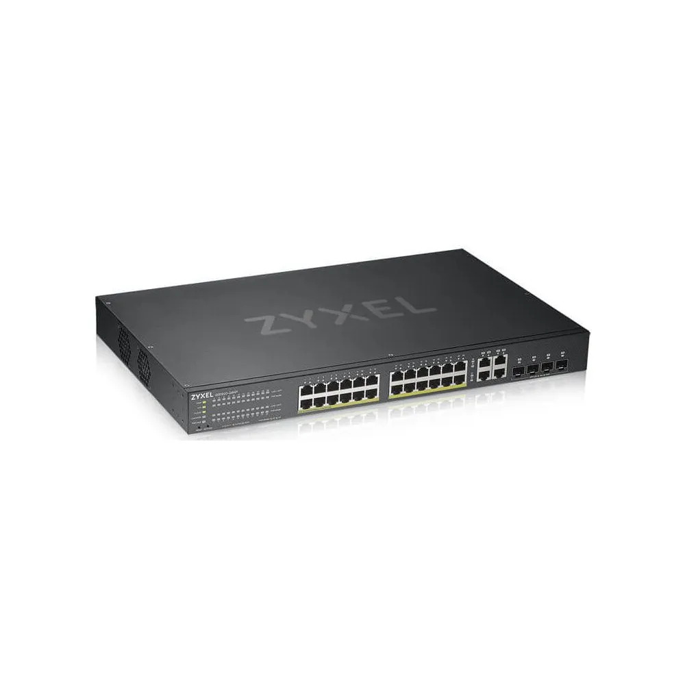 Switch zarządzalny Zyxel GS1920-24HPV2-EU0101F, 24x 1000Mbps, 4x Combo 1Gbps, POE 375W, SMART | Sklep ITnes.pl, IT for BUSINESS