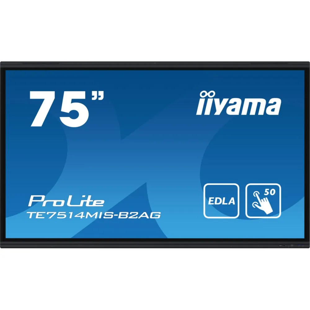 Monitor iiyama ProLite TE7514MIS-B2AG X, 74,5", 3840x2160 (4K), VA, 8 ms, MT, USB-C, Czarny | Sklep ITnes.pl, IT for BUSINESS