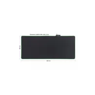 Delock 12556 PODKŁADKA POD MYSZ DELOCK RGB PODŚWIETLANA CZARNA 900X400MM | Sklep ITnes.pl - IT for BUSINESS