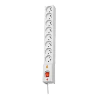 Listwa zasilająca przeciwprzepięciowa Lestar LX 810 1966004079 - 8 gniazd, 1,5 m, Szara | Sklep ITnes.pl - IT for BUSINESS