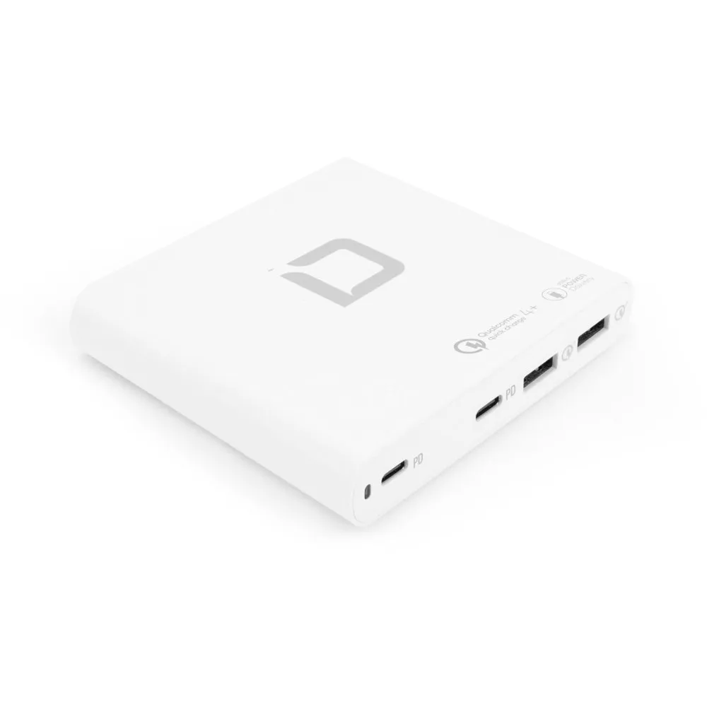 Ładowarka sieciowa Dicota Laptop Charger Universal PRO USB-C EU/UK 120W D31893, 2x USB-A, 2x USB-C, PD 3.0 120W, Biała | Sklep ITnes.pl, IT for BUSINESS