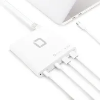 Ładowarka sieciowa Dicota Laptop Charger Universal PRO USB-C EU/UK 120W D31893, 2x USB-A, 2x USB-C, PD 3.0 120W, Biała | Sklep ITnes.pl, IT for BUSINESS