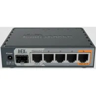 Router MikroTik hEX S RB760IGS, Dual Core 880MHz CPU, 256MB RAM, 5x 1000Mbps RJ45, 1x 1000Mbps SFP, USB, 1x PoE-out, RouterOS | 