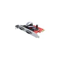 Karta rozszerzeń Unitek 2 Ports PCIe Serial Card RS232 Y-7504 - DB9, PCIe