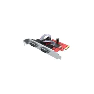 Karta rozszerzeń Unitek 2 Ports PCIe Serial Card RS232 Y-7504 - DB9, PCIe