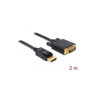 Kabel DisplayPort 1.2 do DVI-D Delock 82591, 1920x1200 60 Hz, 2 m, Czarny | Sklep ITnes.pl, IT for BUSINESS
