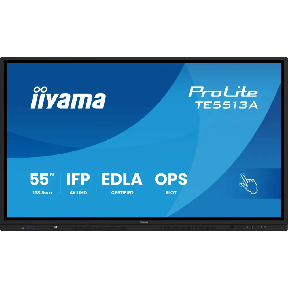 Monitor iiyama ProLite TE5513A-B1AG, 54,6", 3840x2160 (4K), IPS, 8 ms, MT, USB-C, Czarny | Sklep ITnes.pl, IT for BUSINESS