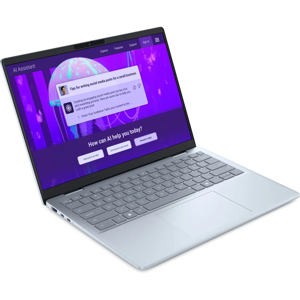 Laptop Dell 14 Plus DB14250 DB14250_LNL_202_HOM - Core Ultra 7 258V/14" WQXGA IPS/RAM 32GB/SSD 1TB/Niebieski/Windows 11 Home/2OS