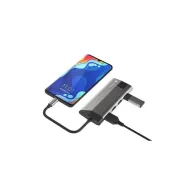 Stacja dokująca Natec Fowler Plus USB-C - Szara, Czarna - NMP-1690 | Sklep ITnes.pl - IT for BUSINESS